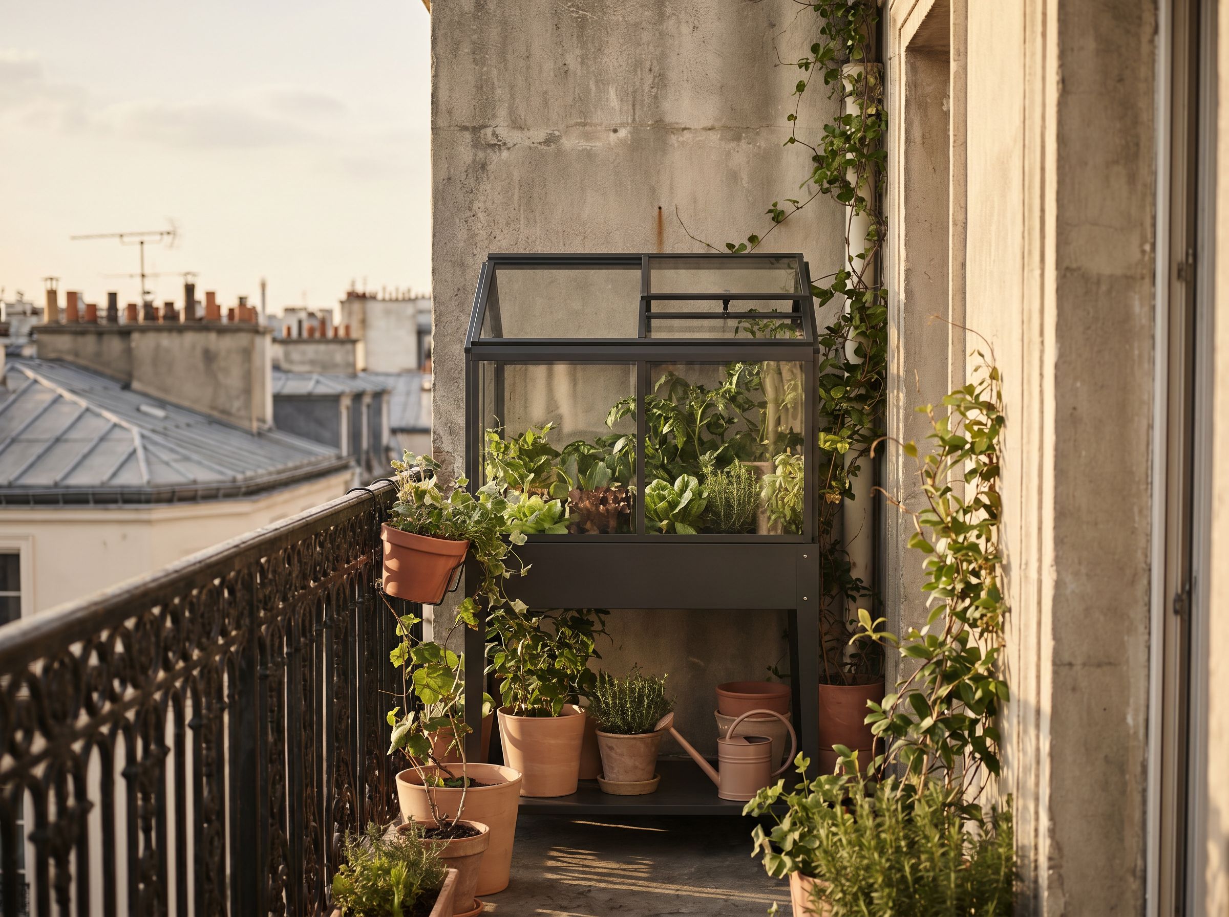 Comment eviter la surchauffe dans une serre de balcon en ete