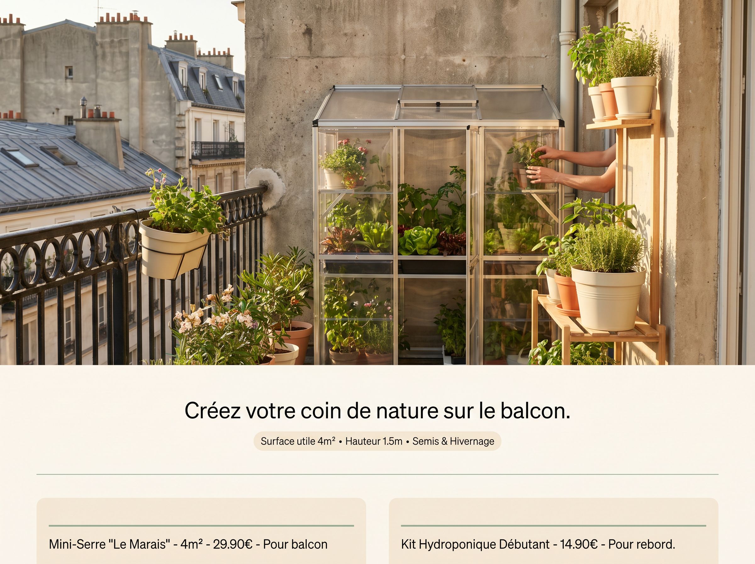 Comment assurer une bonne aeration dans une serre de balcon